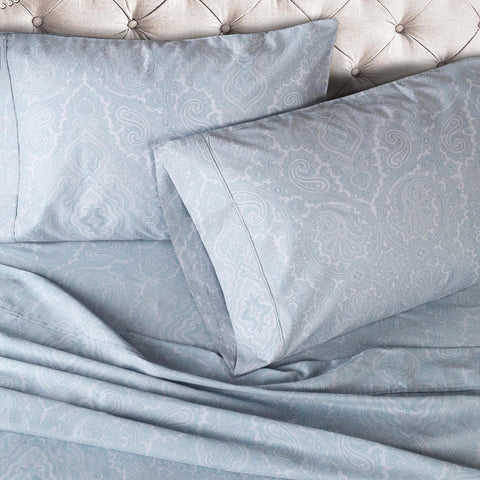 600 Thread Count Paisley Cotton Sheets - Deep Pocket