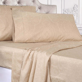 Italian Paisley Cotton Blend 600 Thread Count Deep Pocket Sheet Set