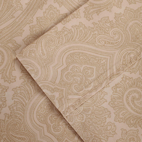 600 Thread Count Paisley Cotton Sheets - Deep Pocket