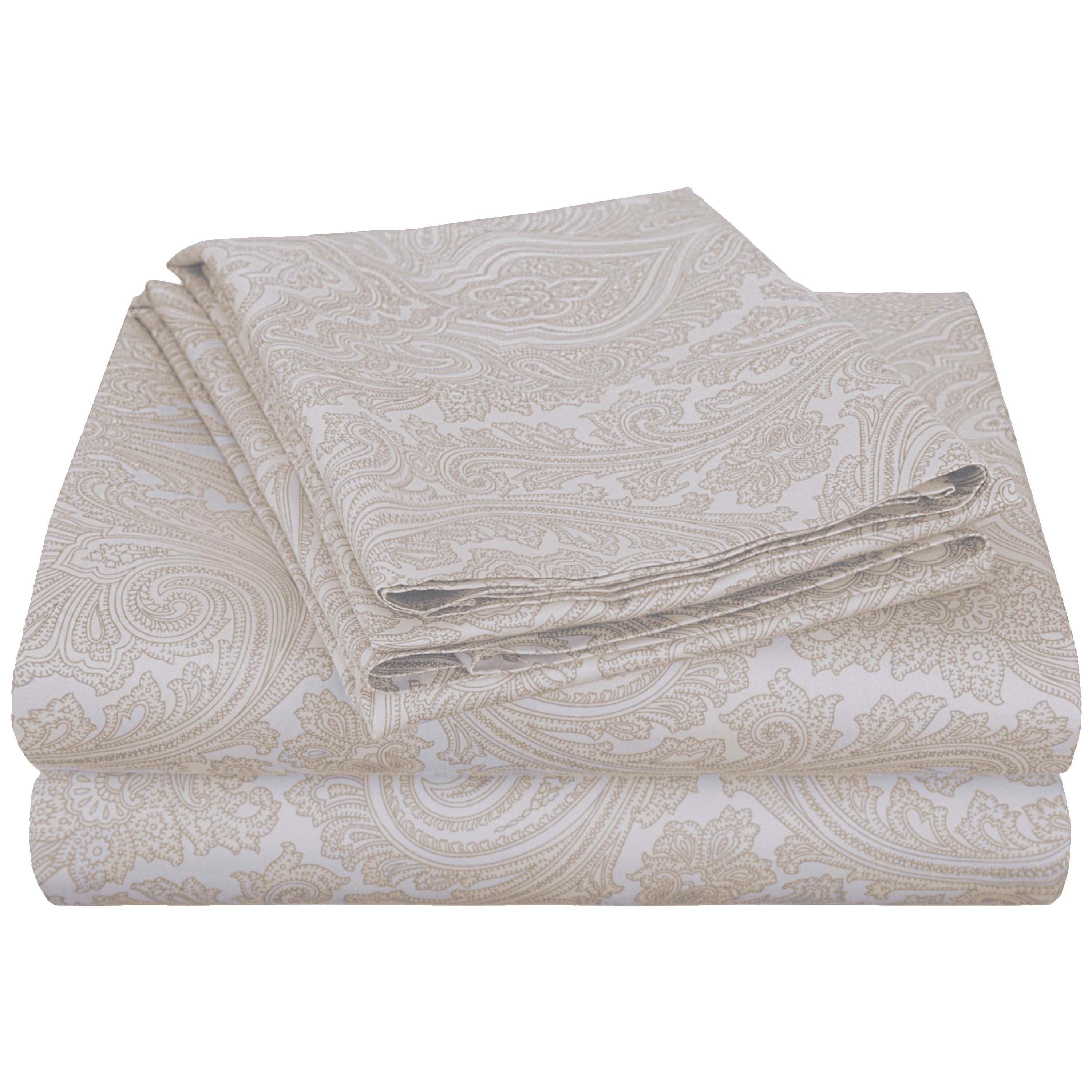 Italian Paisley Cotton Blend 600 Thread Count Deep Pocket Sheet Set