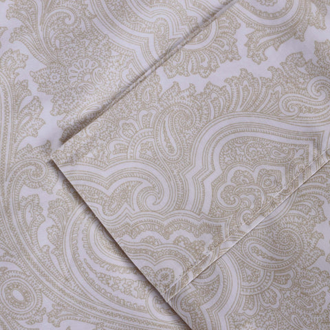 600 Thread Count Paisley Cotton Sheets - Deep Pocket