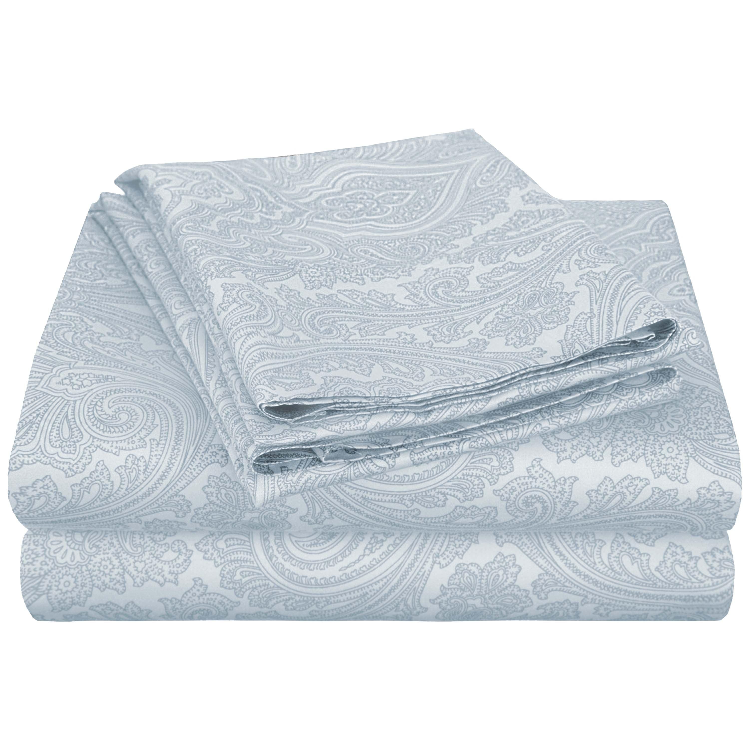 Italian Paisley Cotton Blend 600 Thread Count Deep Pocket Sheet Set