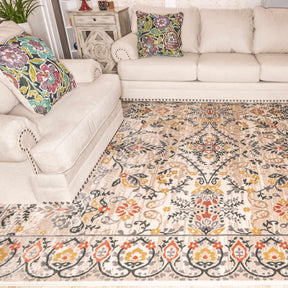 Jacinda Floral Paisley Indoor Rustic Area Rug