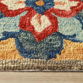 Jacinta Handmade Geometric Floral Hand-Tufted Indoor Area Rug