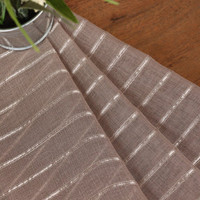 Jackson Striped Sheer Window Curtain Panels, Set of 2