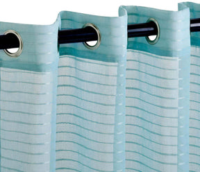 Jackson Striped Sheer Window Curtain Panels, Set of 2