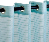Jackson Striped Sheer Window Curtain Panels, Set of 2