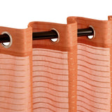 Jackson Striped Sheer Window Curtain Panels, Set of 2