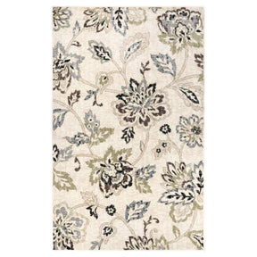 Jacobean Floral Modern Farmhouse Indoor Area Rug or Runner Rug