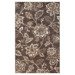 Jacobean Floral Modern Farmhouse Indoor Area Rug or Runner Rug