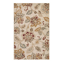 Jacobean Floral Modern Farmhouse Indoor Area Rug or Runner Rug
