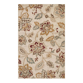 Jacobean Floral Modern Farmhouse Indoor Area Rug or Runner Rug