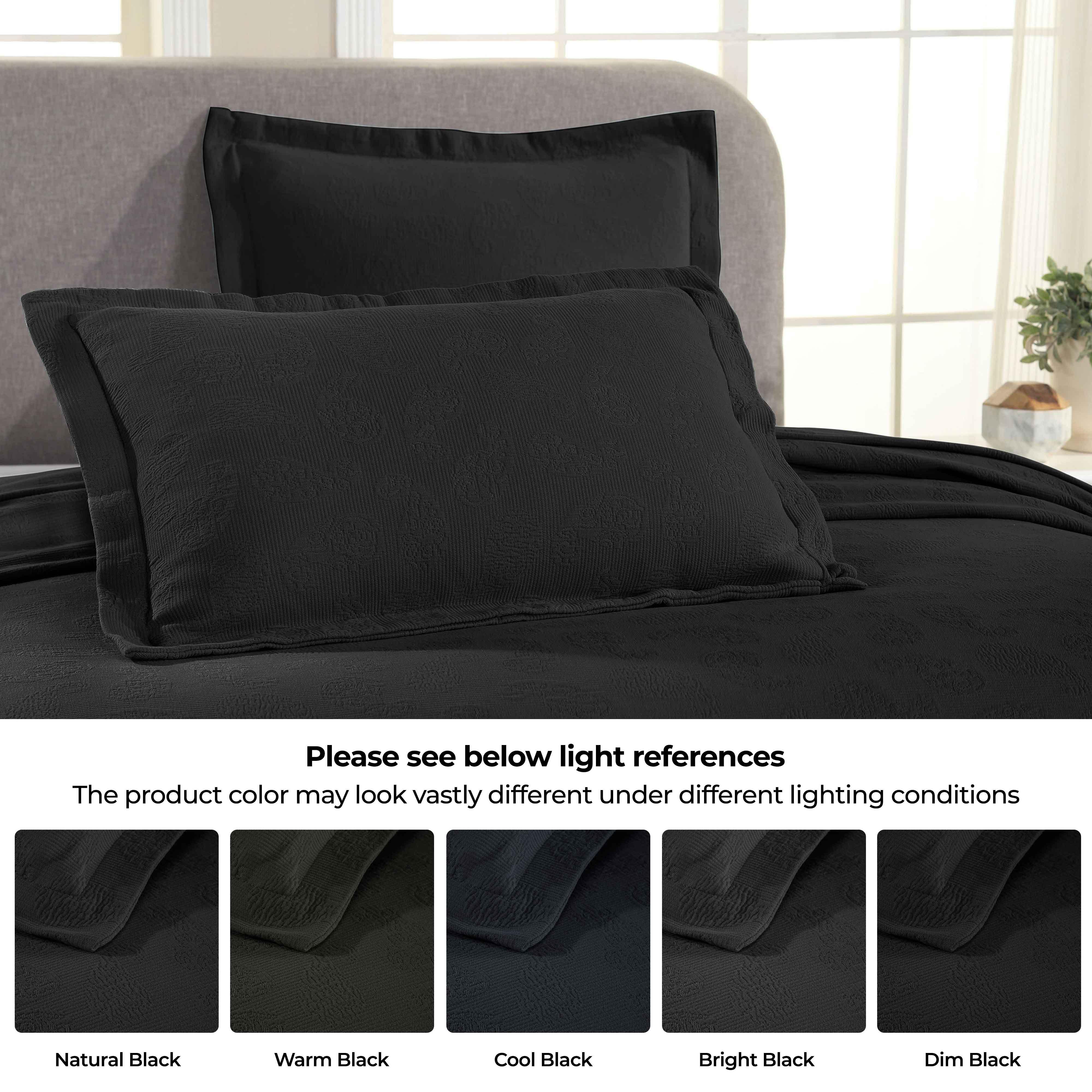 Jacquard Matelassé Paisley Cotton Bedspread Set