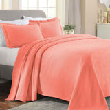 Lightweight Cotton Bedspread Set 3-Piece Paisley Jacquard Matelassé
