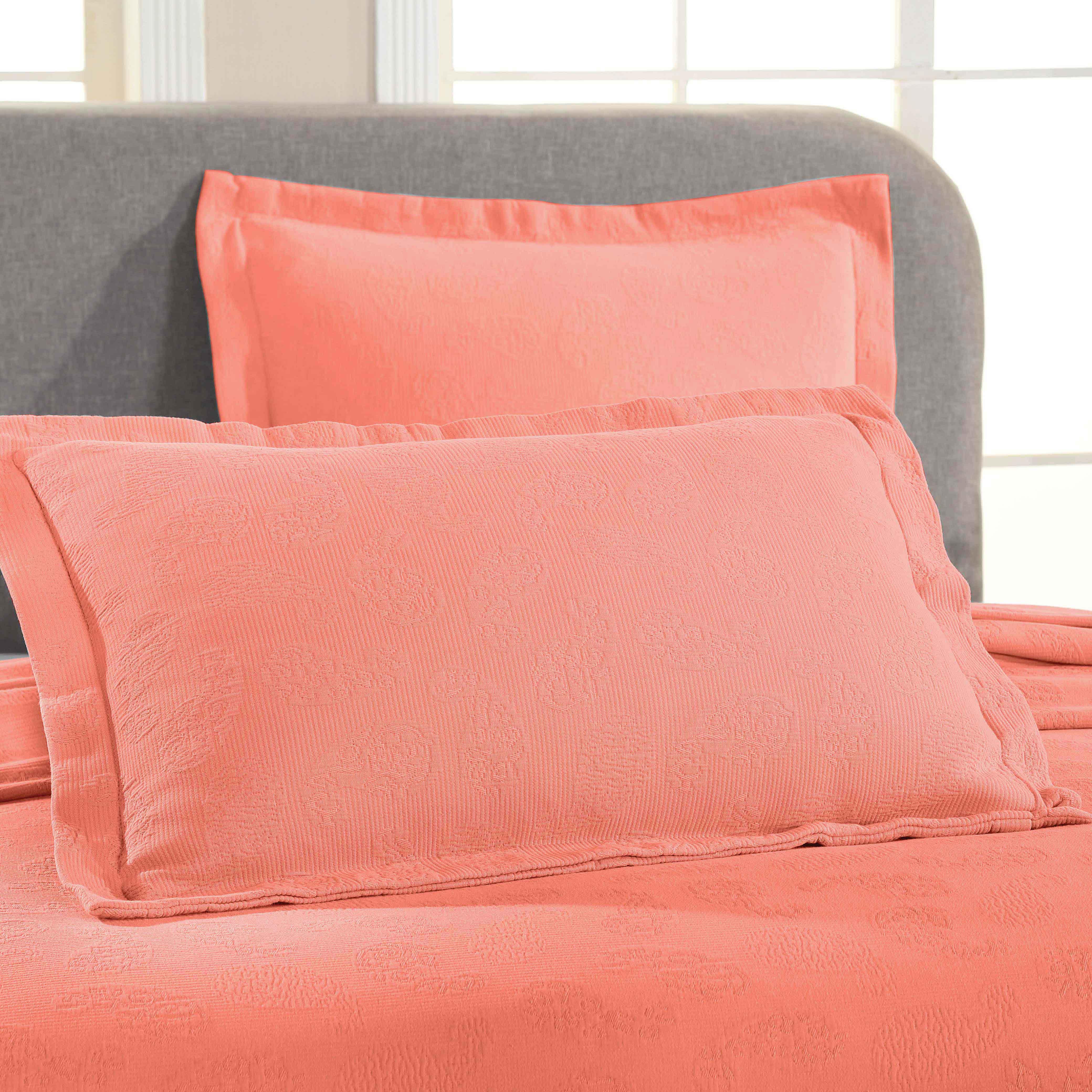 Jacquard Matelassé Paisley Cotton Bedspread Set