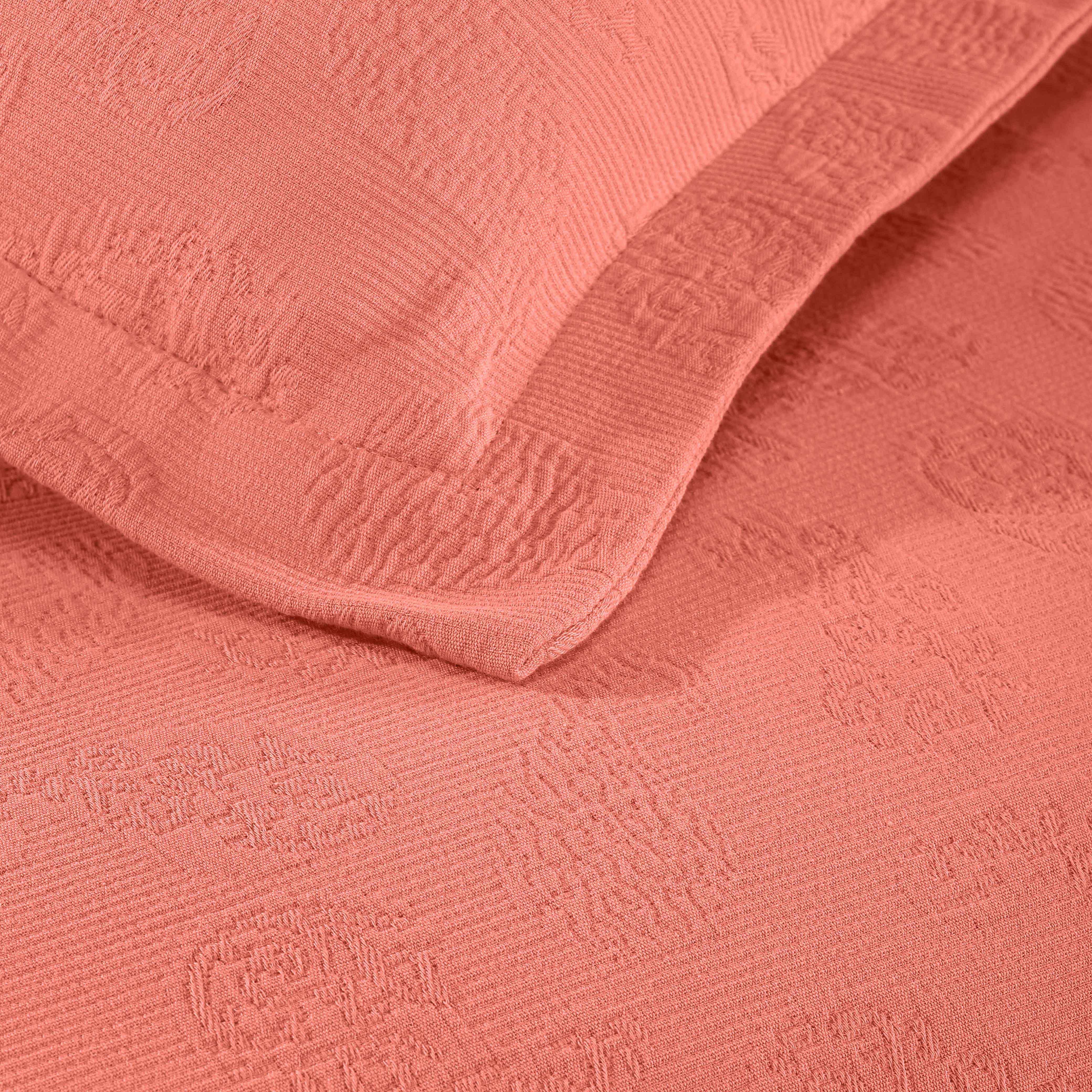 Jacquard Matelassé Paisley Cotton Bedspread Set