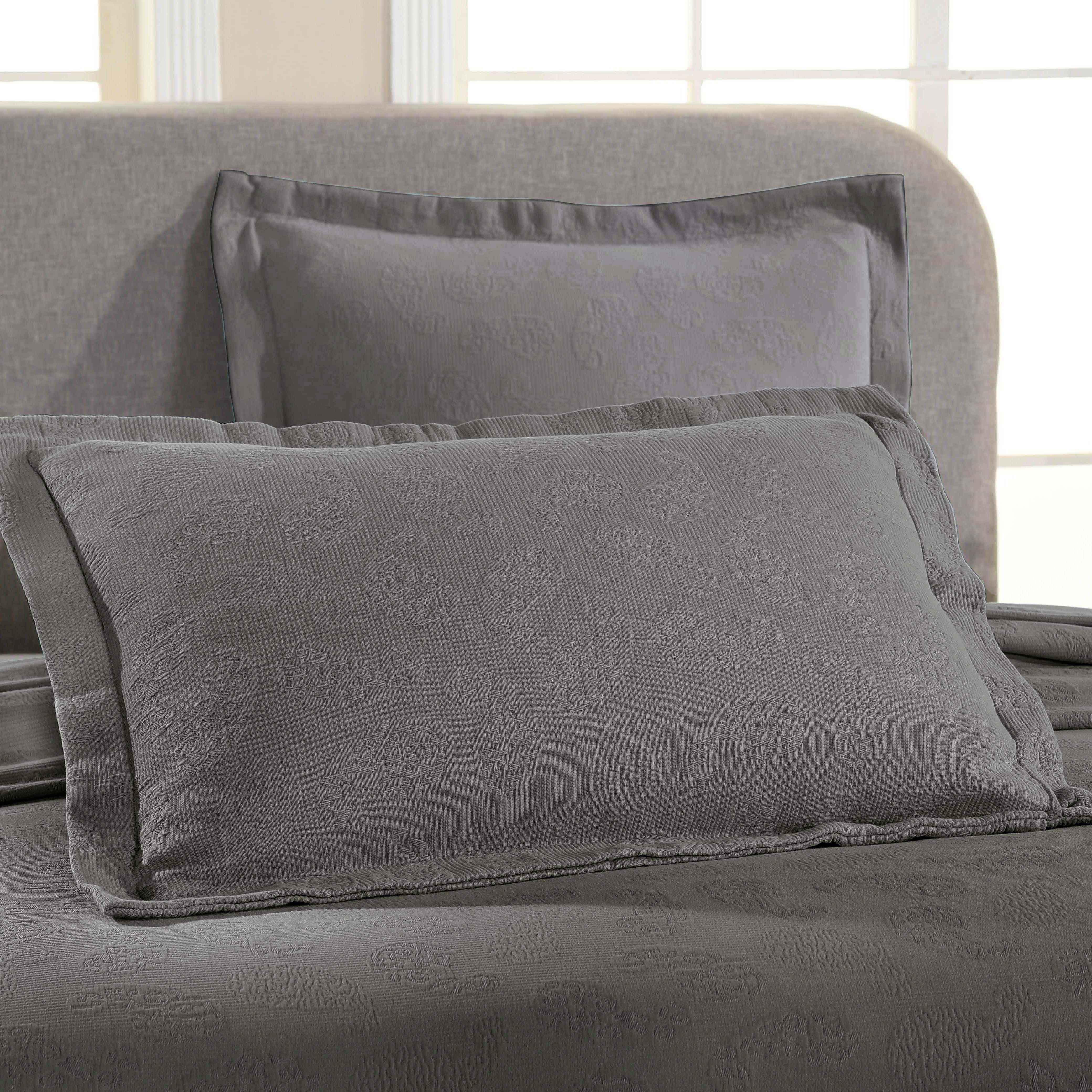 Jacquard Matelassé Paisley Cotton Bedspread Set