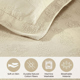 Jacquard Matelassé Paisley Cotton Bedspread Set