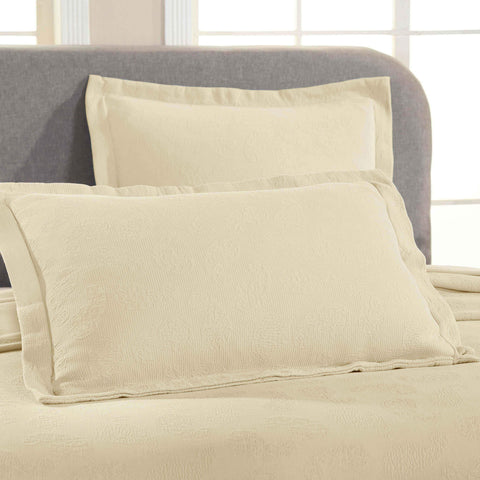 Lightweight Cotton Bedspread Set 3-Piece Paisley Jacquard Matelassé