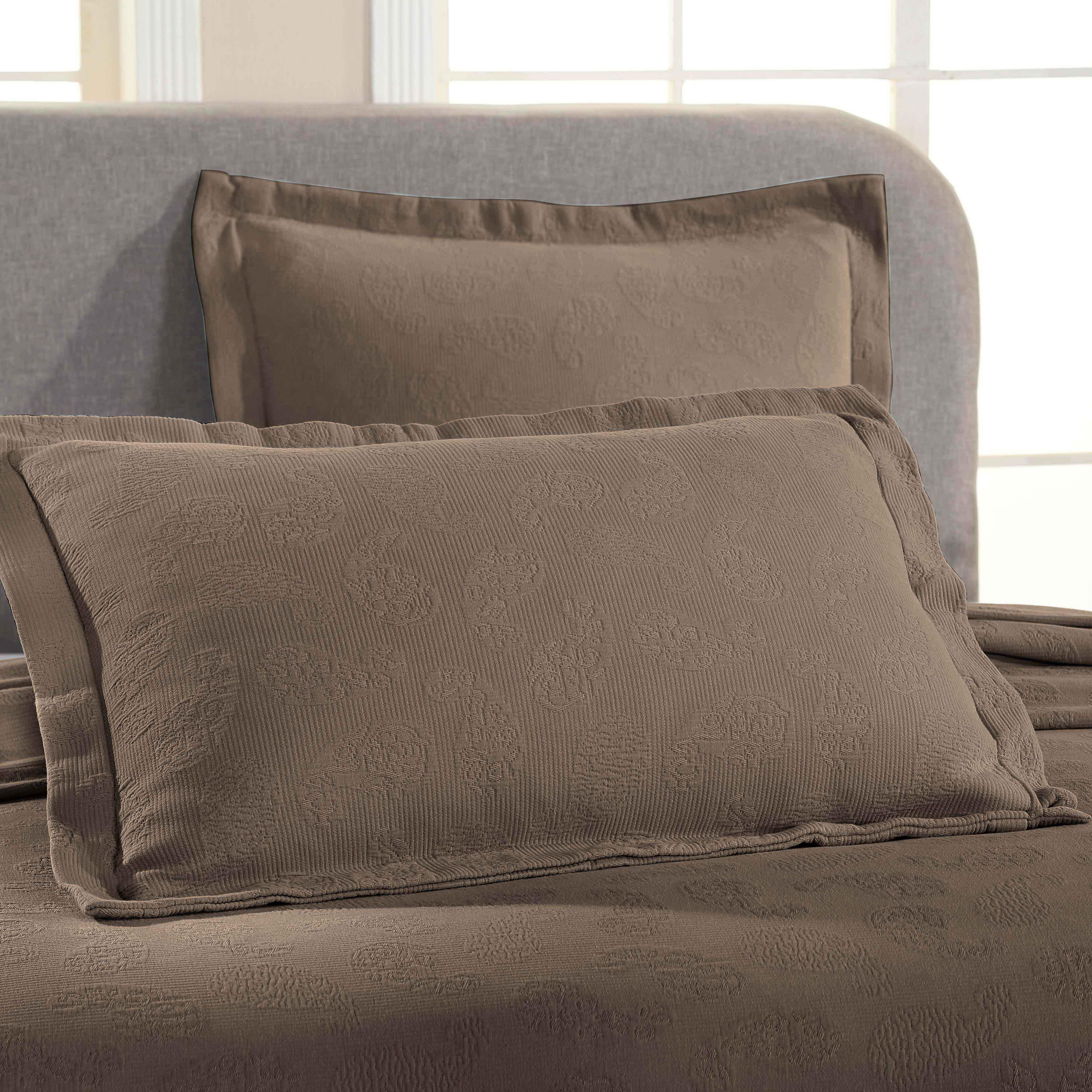 Jacquard Matelassé Paisley Cotton Bedspread Set