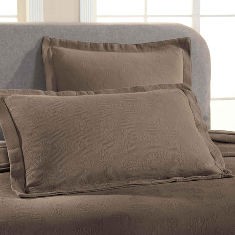 Lightweight Cotton Bedspread Set 3-Piece Paisley Jacquard Matelassé