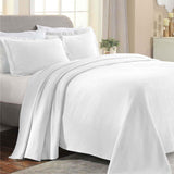 Lightweight Cotton Bedspread Set 3-Piece Paisley Jacquard Matelassé