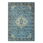 Jat Traditional Medallion Washable Indoor Area Rug or Runner Rug
