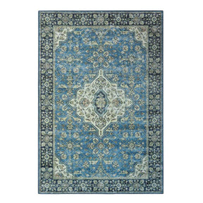 Jat Traditional Medallion Washable Indoor Area Rug or Runner Rug