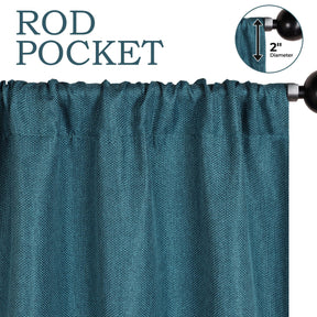 Jaxon Textured Blackout Curtain Set of 2 Panels