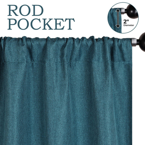 Jaxon Textured Blackout Curtain Set of 2 Panels