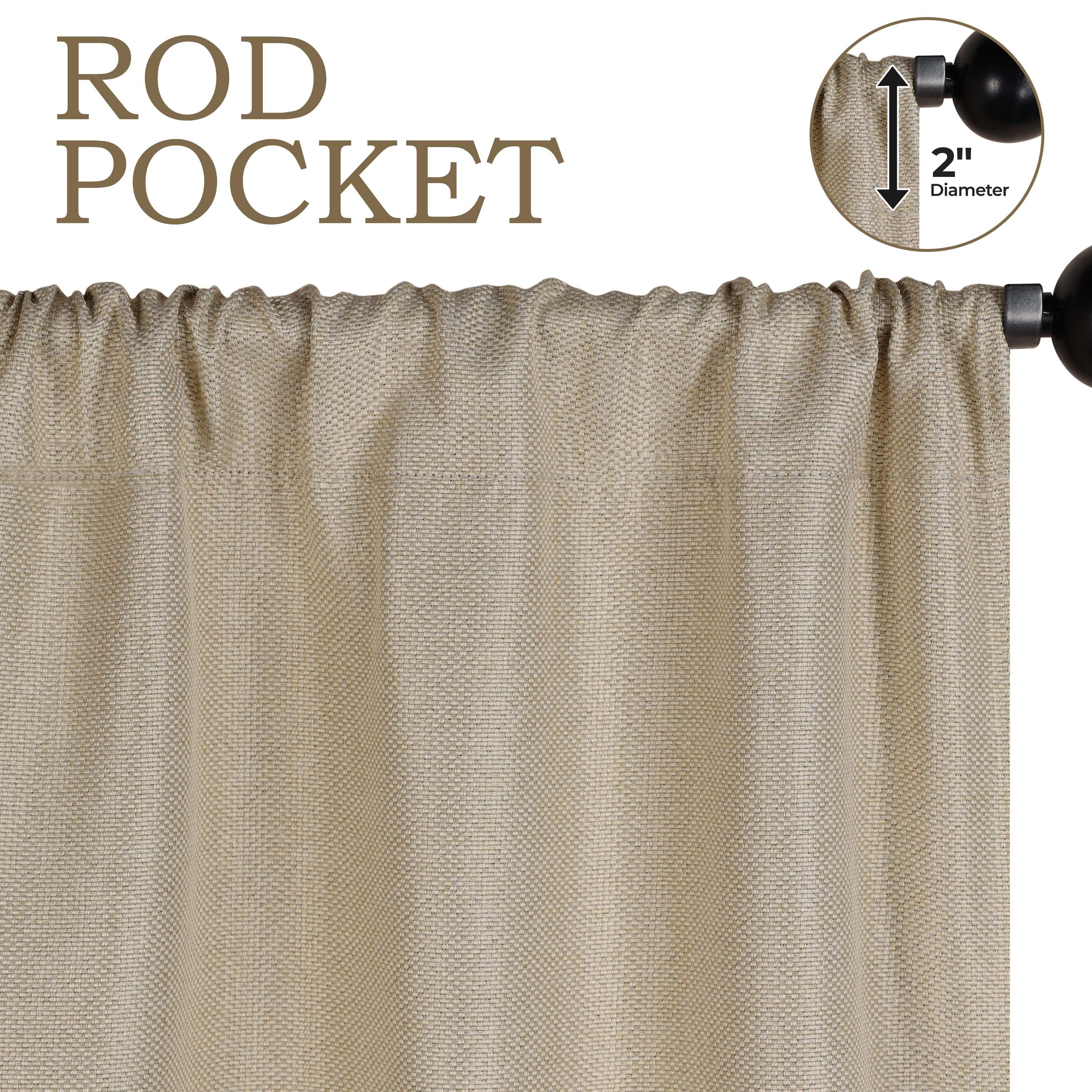 Jaxon Textured Blackout Curtain Set of 2 Panels