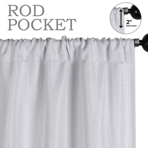 Jaxon Textured Blackout Curtain Set of 2 Panels