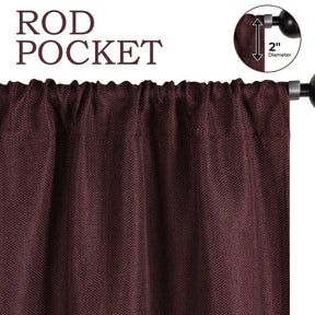 Jaxon Textured Blackout Curtain Set of 2 Panels