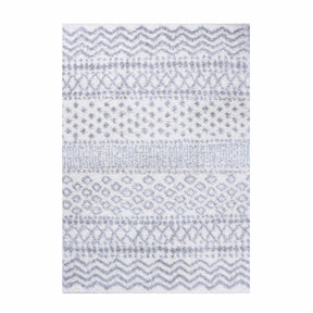 Jayce Boho Geometric Area Rug Indoor Plush Shag Rugs