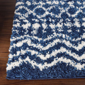 Jayce Boho Geometric Area Rug Indoor Plush Shag Rugs