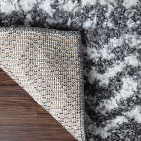 Jayce Boho Geometric Area Rug Indoor Plush Shag Rugs