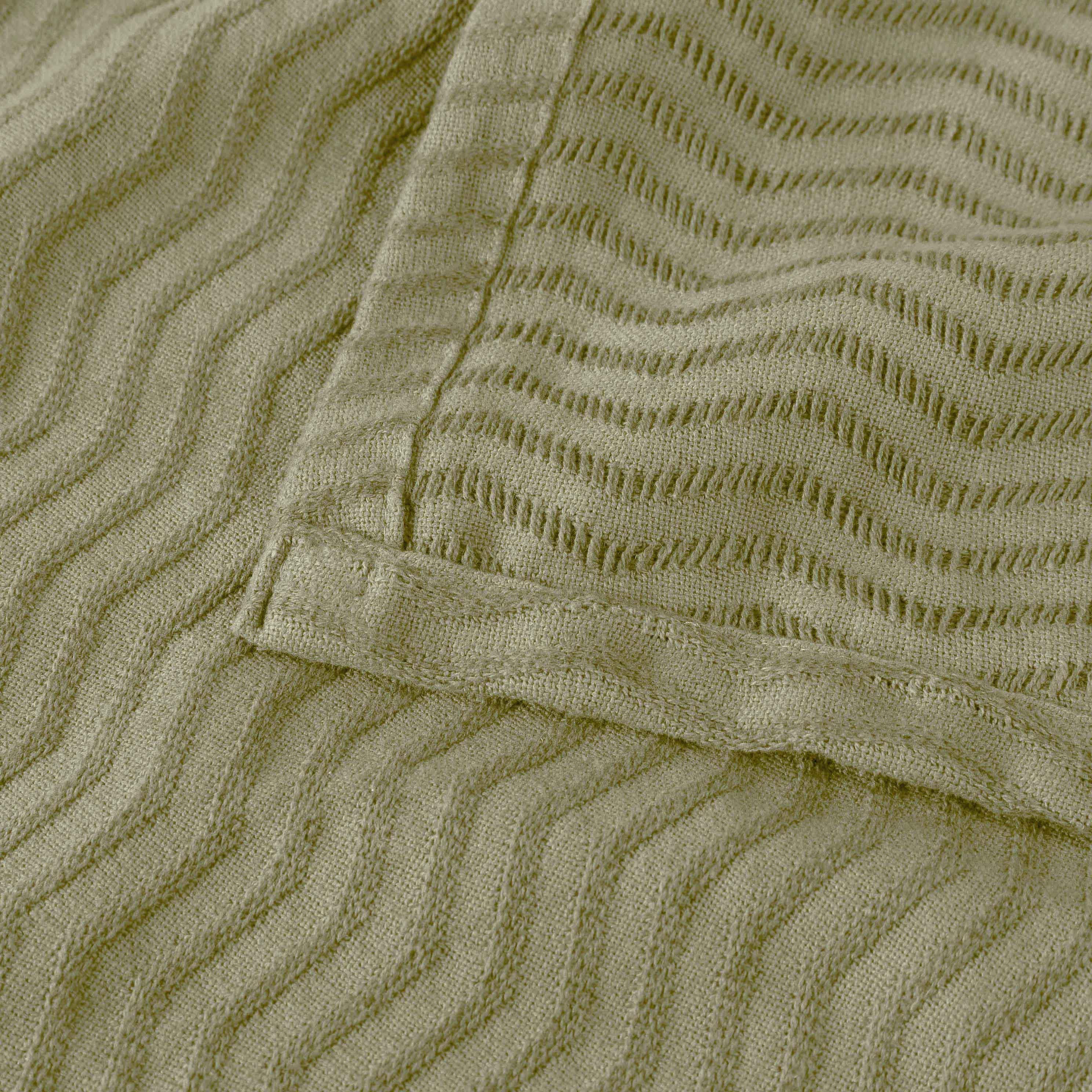 Jena Cotton Textured Chevron Lightweight Woven Blanket