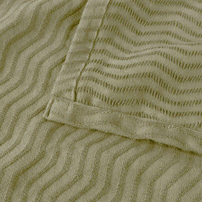 Jena Cotton Textured Chevron Lightweight Woven Blanket