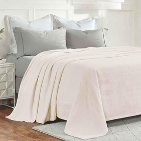 Jena Cotton Textured Chevron Lightweight Woven Blanket