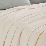 Jena Cotton Textured Chevron Lightweight Woven Blanket