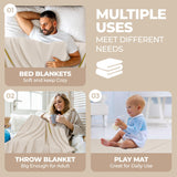 Jena Cotton Textured Chevron Lightweight Woven Blanket