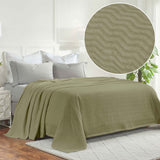 Jena Cotton Textured Chevron Lightweight Woven Blanket