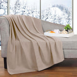 Jena Cotton Textured Chevron Lightweight Woven Blanket