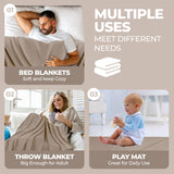 Jena Cotton Textured Chevron Lightweight Woven Blanket