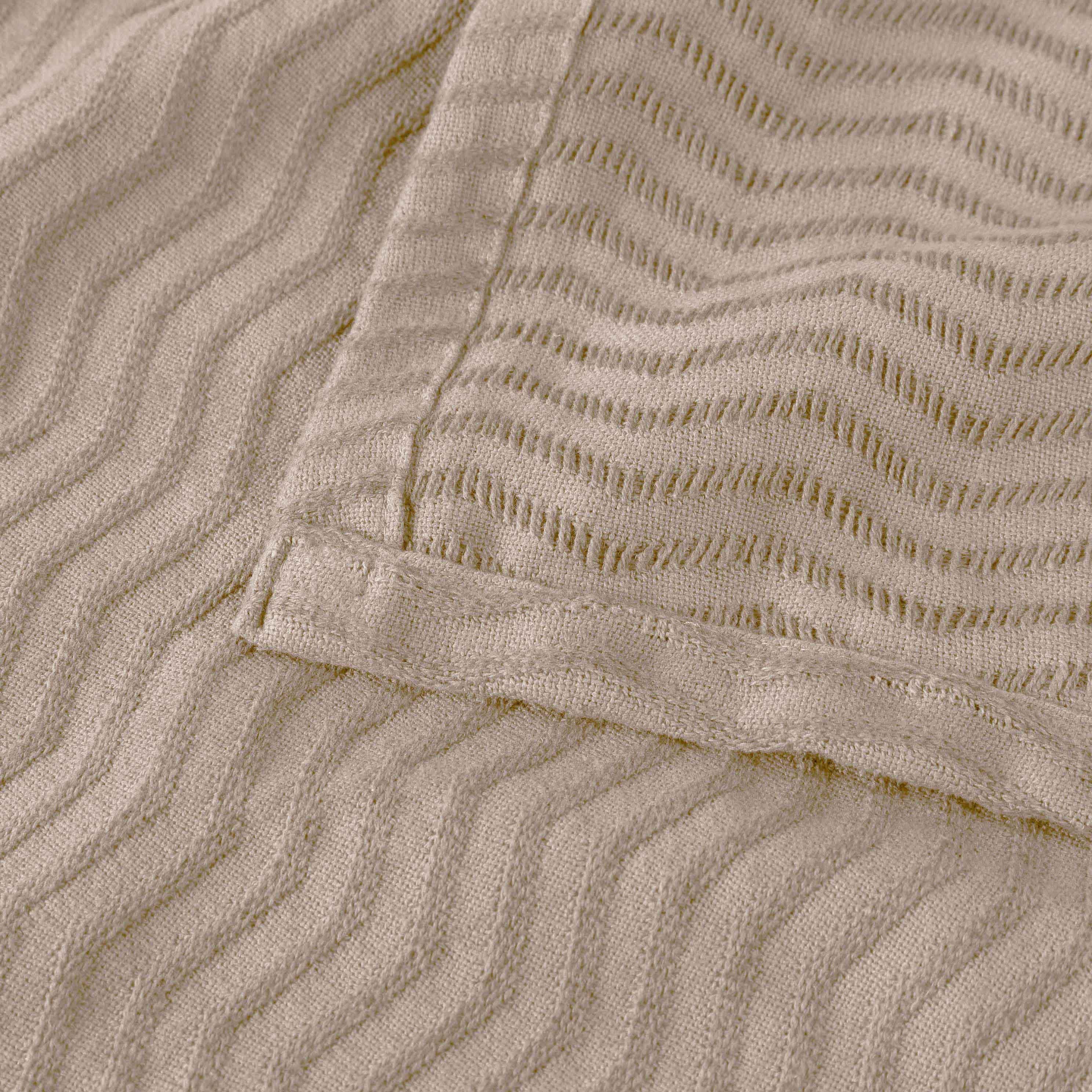 Jena Cotton Textured Chevron Lightweight Woven Blanket