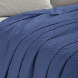 Jena Cotton Textured Chevron Lightweight Woven Blanket