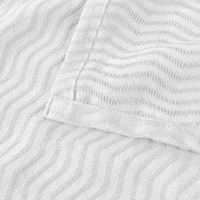 Jena Cotton Textured Chevron Lightweight Woven Blanket