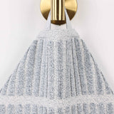 Cotton Blend Textured Checkered Bath Towel Set of 2