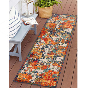 Kalina Abstract Splatter Area Rug Modern Indoor Outdoor Rug