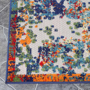 Kalina Abstract Splatter Area Rug Modern Indoor Outdoor Rug